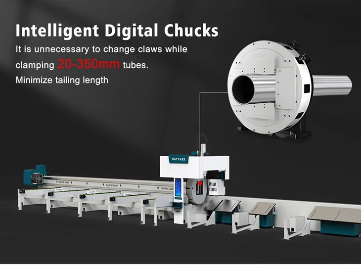 Rayther Automatic Loading Fiber Tube Laser Cutting Machine